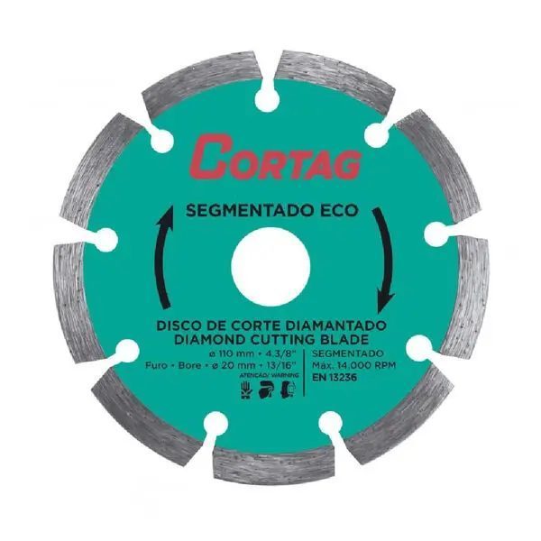 Cortag Disco Segmentado Eco 110x20MM Diamantado